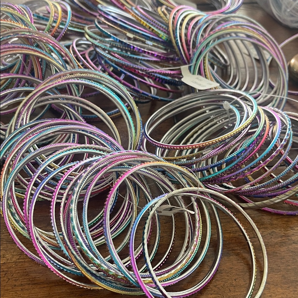 150 Multicolor Stackable Colorful Bangle Bracelet… - image 2